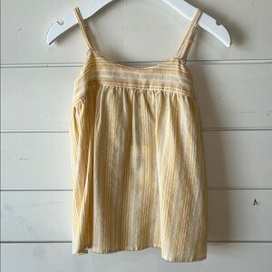 Yellow Striped Kids Camisole